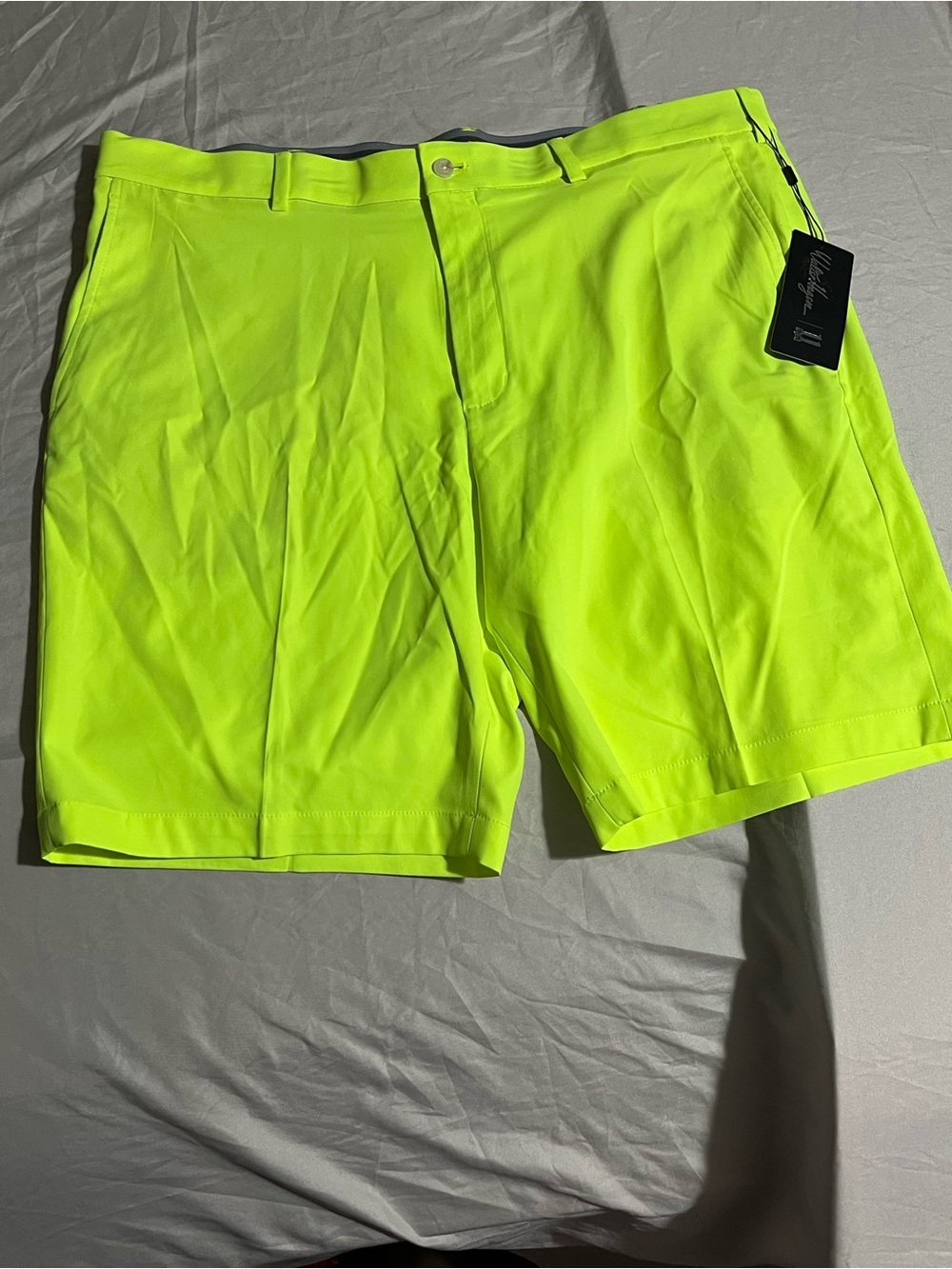 Walter Hagen Neon Yellow Men's Golf Shorts Men’s Size 40 New with Tags